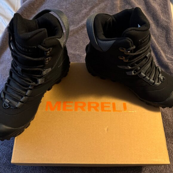 Merrell Women's Chameleon 8 Thermo Tall Hiking Winter Boots, black, size 7.5 - Picture 1 of 4